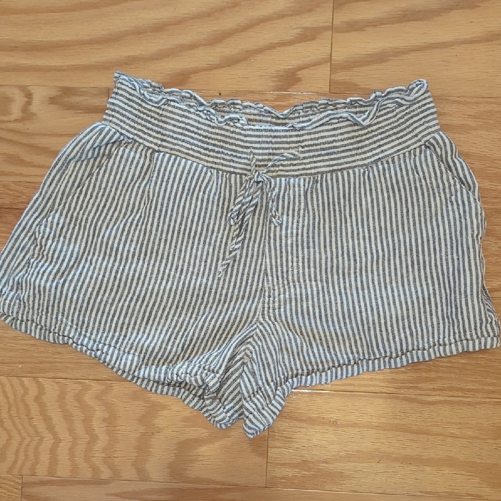 a new day High Waist Striped Gray Shorts